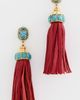 Elizabeth Cole Elizabeth Cole Ponsie Earrings Red Turquoise One - 2