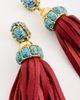 Elizabeth Cole Elizabeth Cole Ponsie Earrings Red Turquoise One - 4