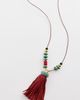 Elizabeth Cole Elizabeth Cole Ponsie Necklace Red Turquoise One - 2
