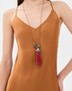 Elizabeth Cole Elizabeth Cole Ponsie Necklace Red Turquoise One - 3