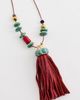 Elizabeth Cole Elizabeth Cole Ponsie Necklace Red Turquoise One - 5