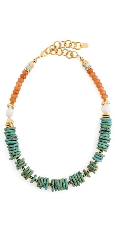 Elizabeth Cole Elizabeth Cole Tracey Necklace Turquoise One