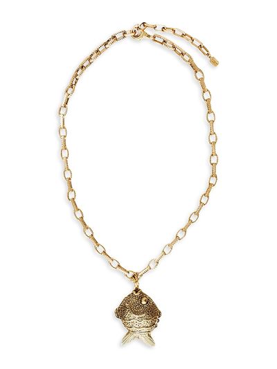 Elizabeth Cole Women's Seana 24K-Gold-Plated Pendant Necklace