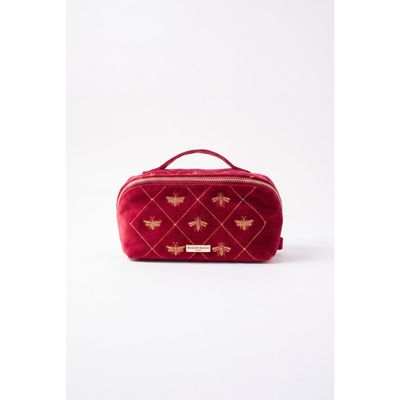 Elizabeth Scarlett Elizabeth Scarlett Bee Trellis Open Flat Makeup Bag
