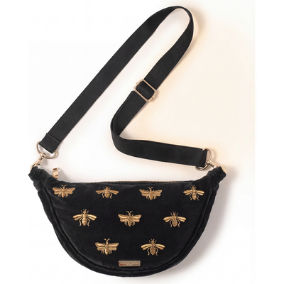 Elizabeth Scarlett Elizabeth Scarlett Honey Bee Velvet Crossbody