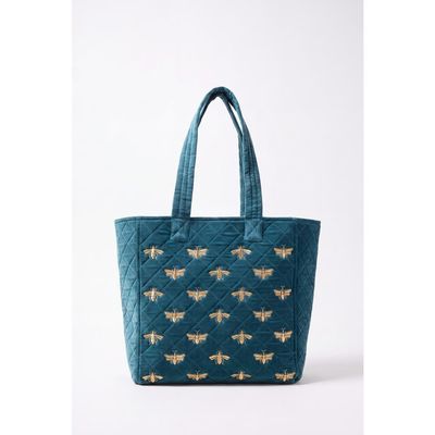 Elizabeth Scarlett Elizabeth Scarlett Honey Bee Velvet Tote