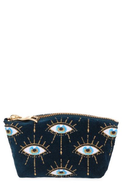 Elizabeth Scarlett Elizabeth Scarlett Mystical Eye Velvet Coin Pouch