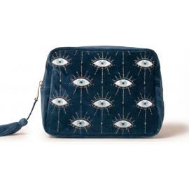 Elizabeth Scarlett Elizabeth Scarlett Mystical Eye Velvet Wash Bag