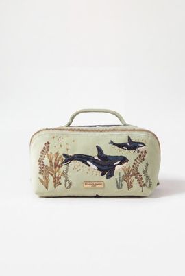 Elizabeth Scarlett Elizabeth Scarlett Wild Orcas Open Flat Makeup Bag