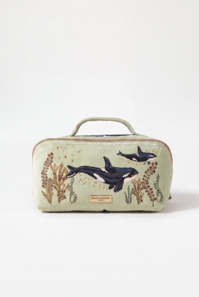 Elizabeth Scarlett Elizabeth Scarlett Wild Orcas Open Flat Makeup Bag