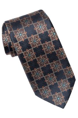 Elizabetta Elizabetta Amalfi - Extra Long Silk Jacquard Tie for Men