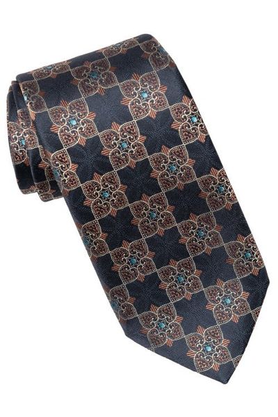 Elizabetta Elizabetta Amalfi - Extra Long Silk Jacquard Tie for Men