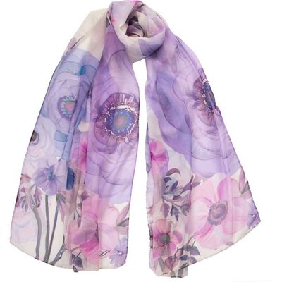 Elizabetta Elizabetta Campo de' Fiori - Long Sheer Silk Scarf for Women