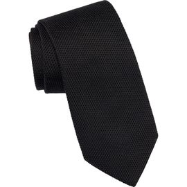 Elizabetta Elizabetta Nero - Silk Grenadine Tie for Men