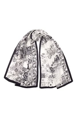 Elizabetta Elizabetta Toile - Long Silk Scarf for Women