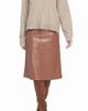 Elle Collection Elle A-Line Faux Leather Skirt - 1