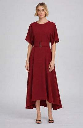 ELLE Collection ELLE Collection Belted Midi Dress
