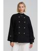 ELLE Collection ELLE Collection Double Breasted Melton Coat - 1