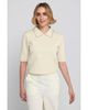 Elle Collection Elle Collection Embellished Collar Knit Top - 2