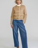 ELLE Collection ELLE Collection Faux Shearling Cropped Jacket - 1