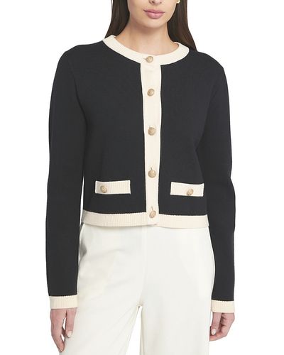 Elle Collection Elle Collection Fine Gauage Light Weight Framed Cardigan