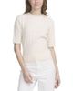 Elle Collection Elle Collection Fine Gauge Embellished Neck Top - 1