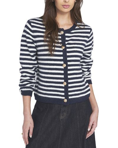 Elle Collection Elle Collection Fuzzy Striped Cardigan