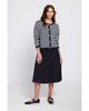 Elle Collection Elle Collection Fuzzy Striped Cardigan - 2