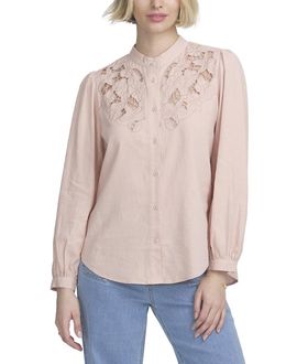 Elle Collection Elle Collection Lace Yoke Shirt