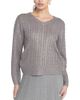 Elle Collection Elle Collection Metallic Cable Knit Sweater - 1