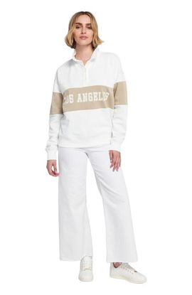 ELLE Collection ELLE Collection Rugby Pullover Sweatshirt Graphic