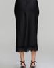 ELLE Collection ELLE Collection Satin Lace Hem Skirt - 3