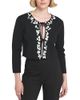 Elle Collection Elle Collection Sequin Tie Front Cardigan - 1