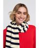 Elle Collection Elle Collection Striped Scarf with Heart - 3
