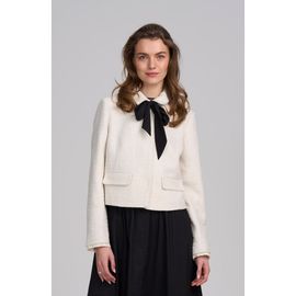 ELLE Collection ELLE Collection Tweed Jacket With Bow