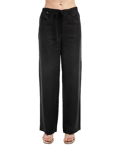 Elle Collection Elle Collection Women's Linen Drawcord Pant