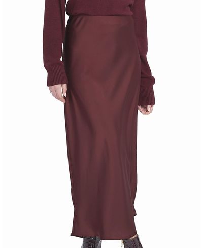 Elle Collection Elle Satin Midi Skirt