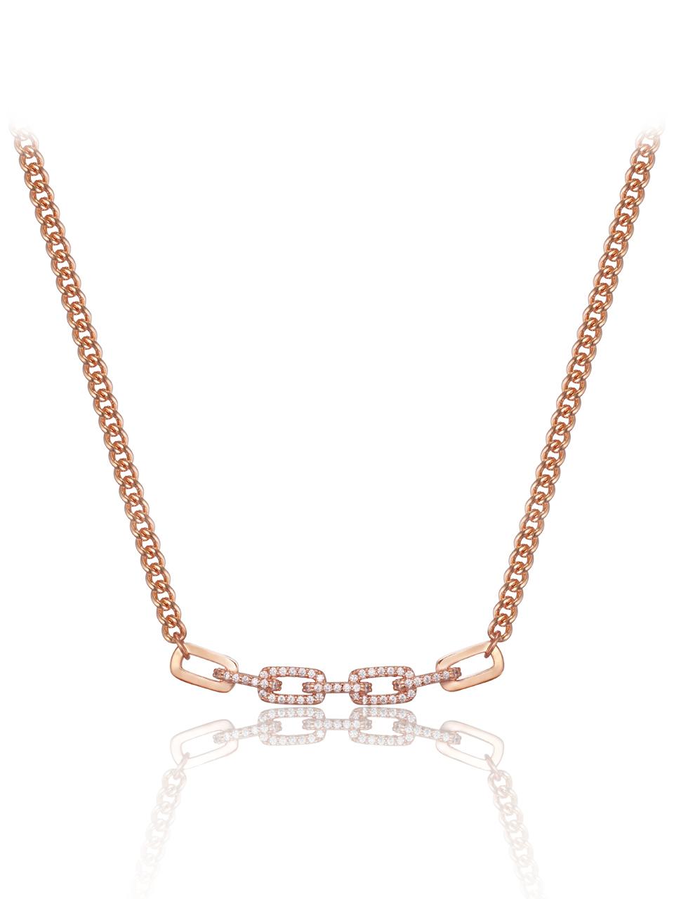ELLE Jewelry 14K Gold-Plated Big Link Chain Necklace (ELBRNN207)