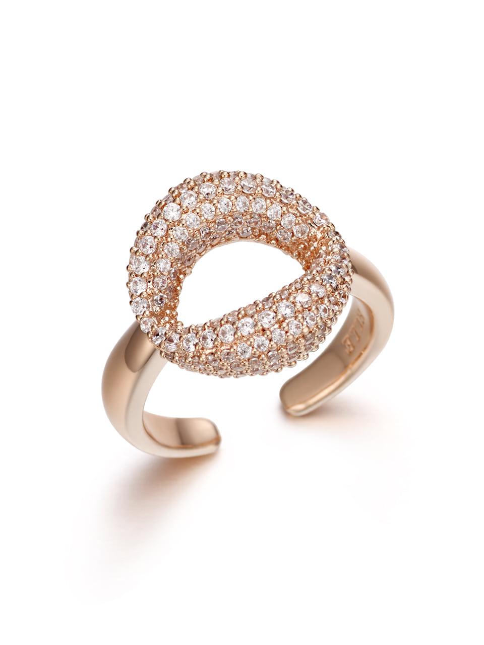 ELLE Jewelry Bling Brass Open Ring (ELBRWR096)