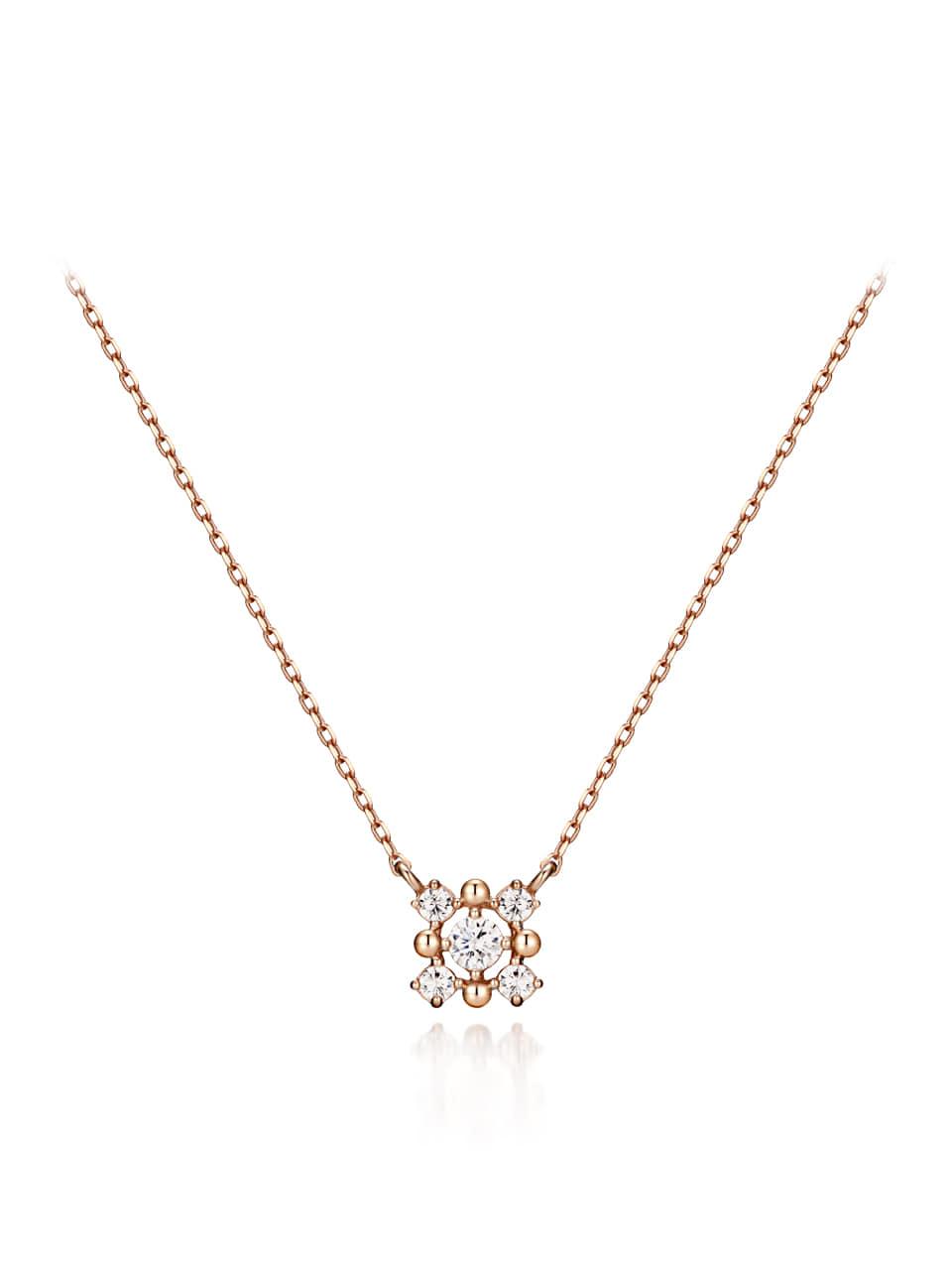 ELLE Jewelry Dainty Gold Plated Brass Necklace (ELBRNN038)