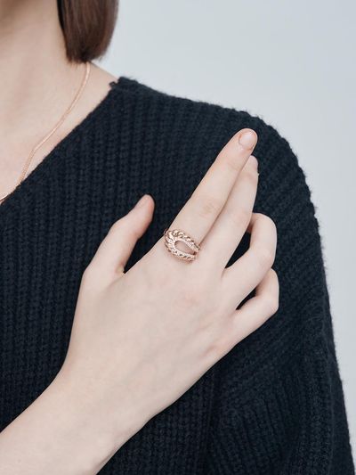 ELLE Jewelry Twist Cubic Ring (ELBRWR133)