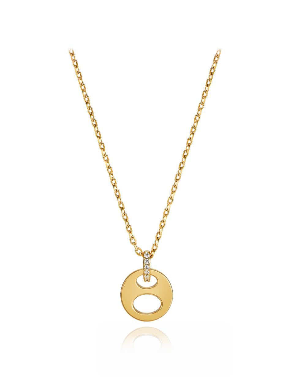 ELLE Jewelry Urban Round Point Necklace (ELBRNN164)