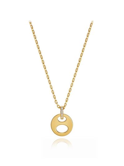 ELLE Jewelry Urban Round Point Necklace (ELBRNN164)