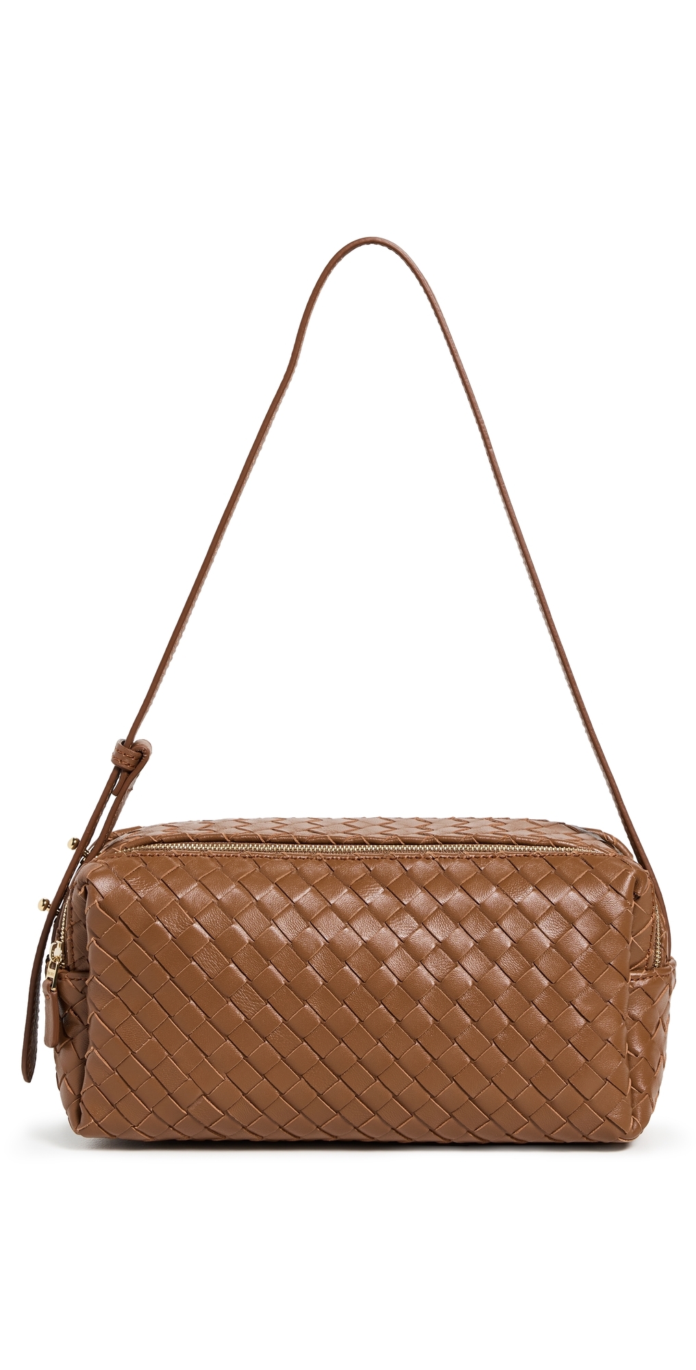 Elleme - Trousse Woven Leather Shoulder Bag Olive Green One Size