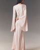 Elliatt Cecile Wide-Sleeve Satin Gown - 5