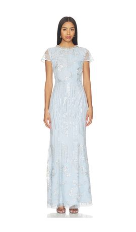ELLIATT ELLIATT Anabelle Cap Sleeve Gown