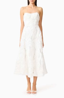 Elliatt Elliatt Asha 3-D Lace Strapless Cocktail Dress