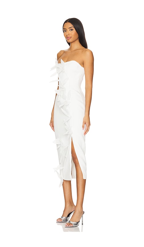 knee length dresses for ladies Clarissa Midi Dress in White main image 0