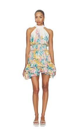 ELLIATT ELLIATT Clementina Halter Neck Fit And Flare Mini Dress
