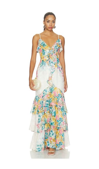 ELLIATT ELLIATT Clementina With Ruffle Detailing Maxi Dress
